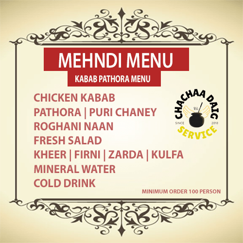 KABAB PURI MENU KABAB PURI MENU